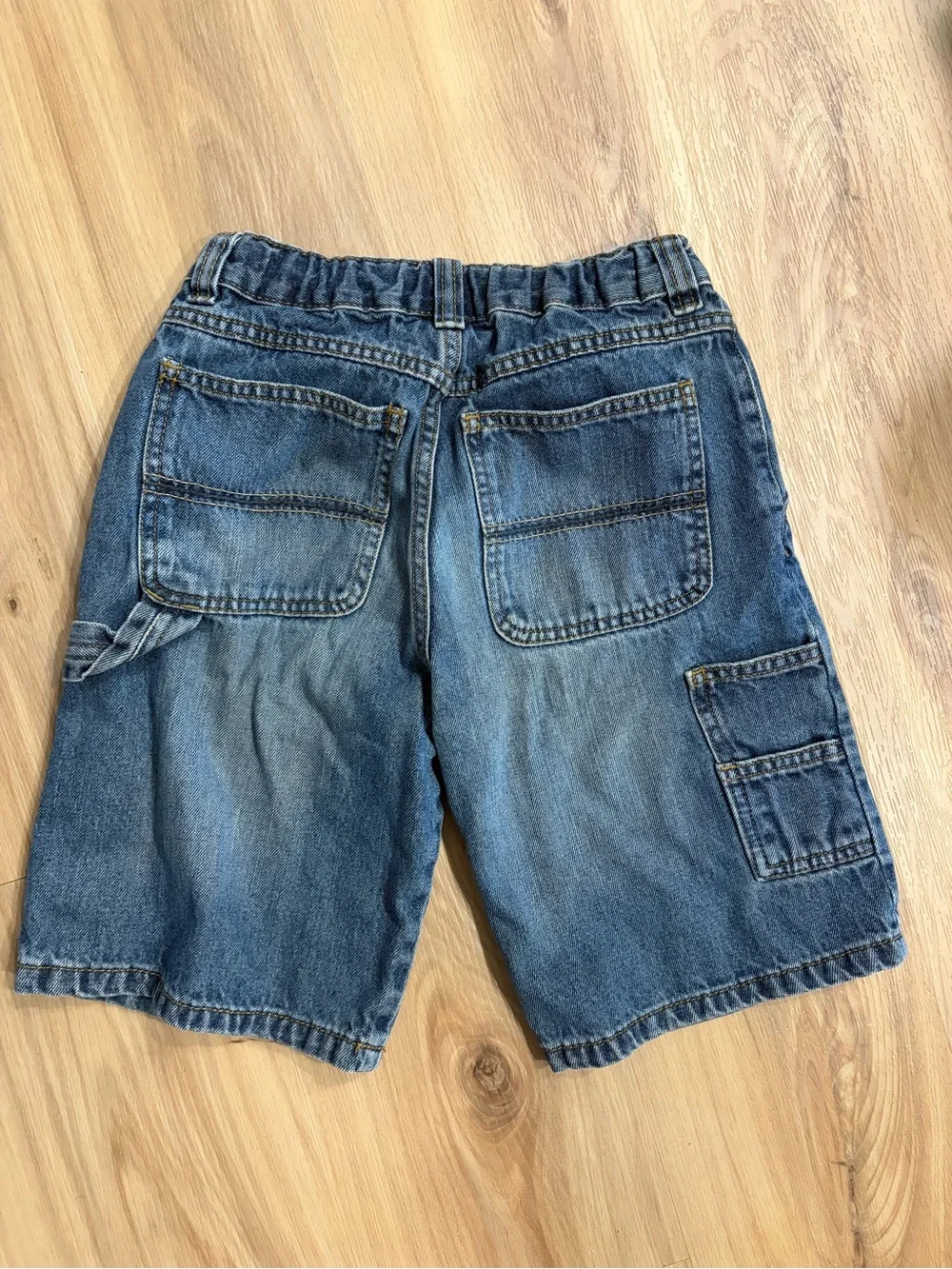 Place Boys Dark Blue Denim Pull-On Shorts